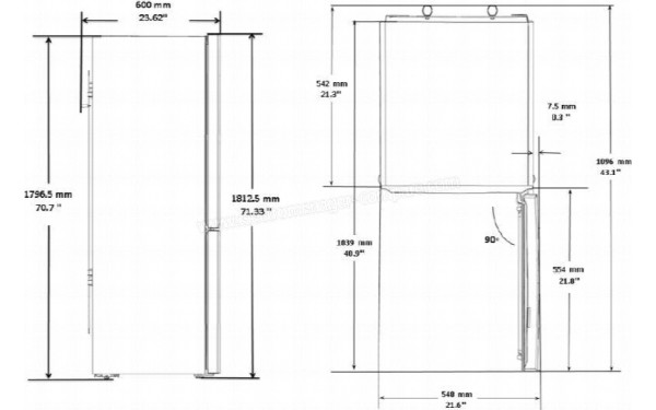 BEKO RCSA300K30WN - Sch&eacute;ma technique