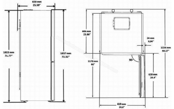 BEKO RCSA365K30FS - Sch&eacute;ma technique