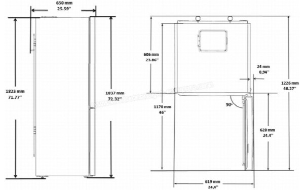 BEKO RCSA365K31DS - Sch&eacute;ma technique