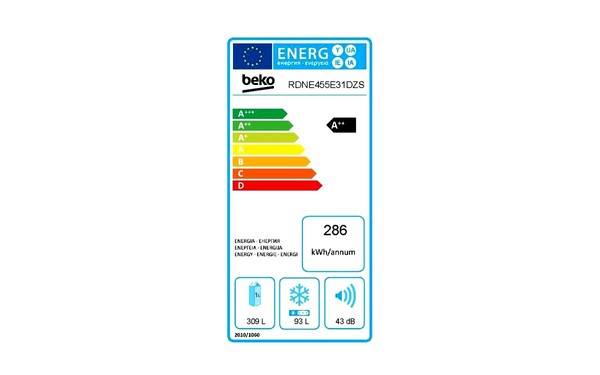 BEKO RDNE455E31DZS - &Eacute;tiquette &eacute;nergie