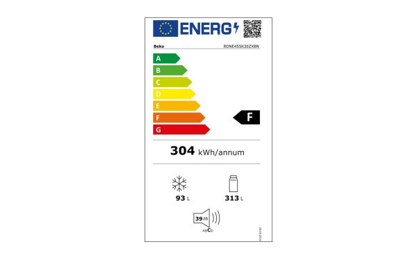 BEKO RDNE455K30ZXBN - &Eacute;tiquette &eacute;nergie v2