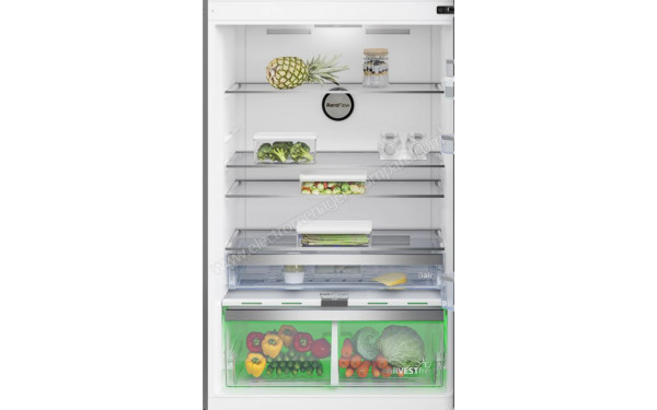 BEKO RDNE650E40DZXBRN - Vue de l'int&eacute;rieur partie r&eacute;frig&eacute;rateur