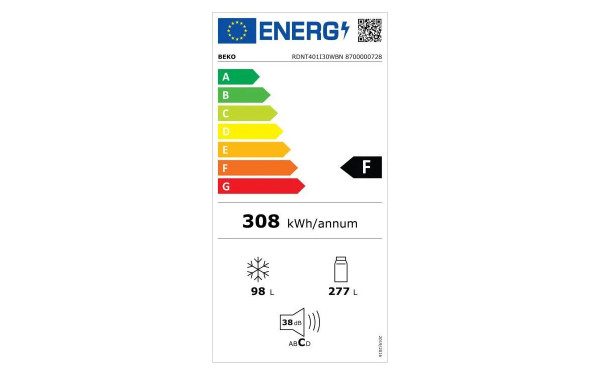 BEKO RDNT401I30WBN - &Eacute;tiquette &eacute;nergie v2
