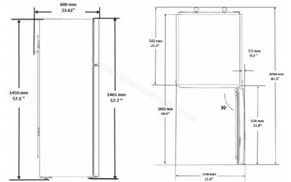 BEKO RDSA240K30SN - Sch&eacute;ma technique