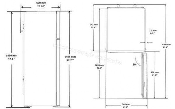 BEKO RDSA240K30XPN - Sch&eacute;ma technique