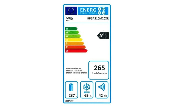 BEKO RDSA310M20XR - &Eacute;tiquette &eacute;nergie