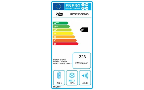 BEKO RDSE450K20S - &Eacute;tiquette &eacute;nergie