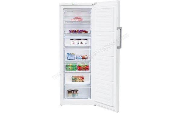BEKO RFNE290L23W - Vue de l'int&eacute;rieur (cr&eacute;dit : Boulanger)