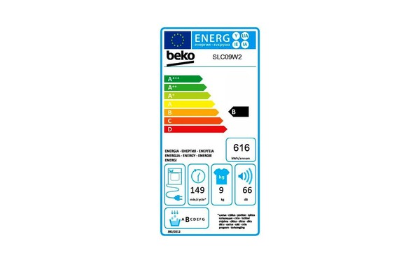 BEKO SLC09W2 - &Eacute;tiquette &eacute;nergie