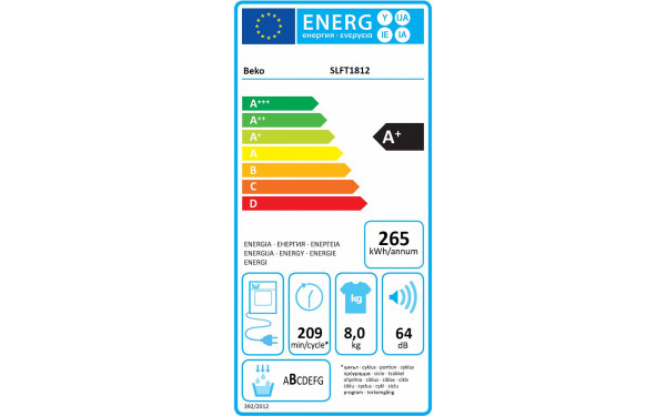 BEKO SLFT1812 - &Eacute;tiquette &eacute;nergie