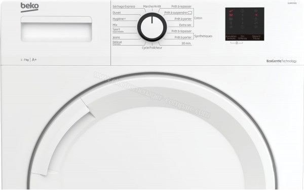 BEKO SLMP07W1 - Panneau de commandes