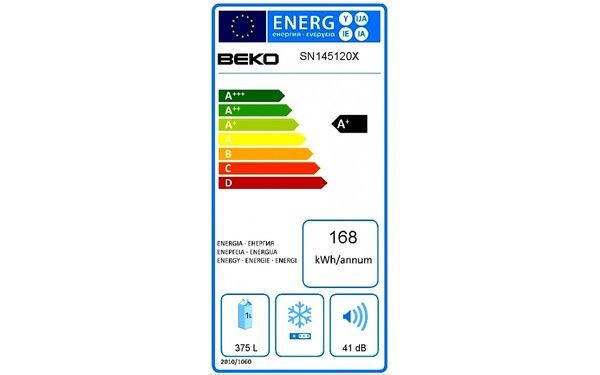 BEKO SN145120X - &Eacute;tiquette &eacute;nergie
