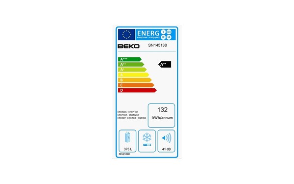BEKO SN145130 - &Eacute;tiquette &eacute;nergie