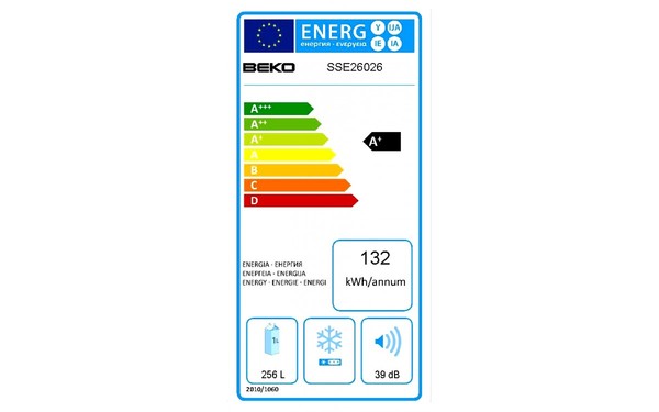 BEKO SSE26026 - &Eacute;tiquette &eacute;nergie