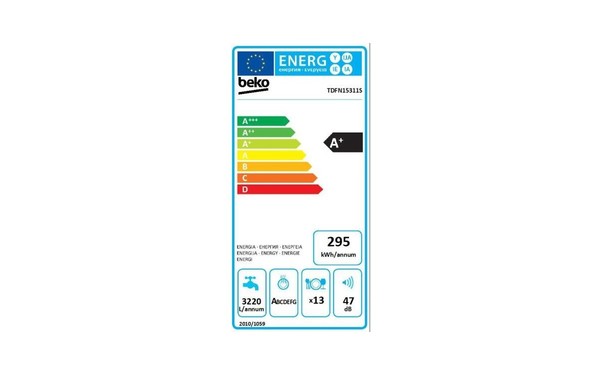 BEKO TDFN15311S - &Eacute;tiquette &eacute;nergie