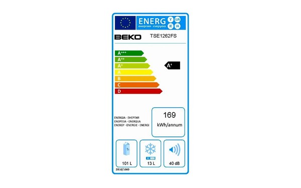 BEKO TSE1262FS - &Eacute;tiquette &eacute;nergie