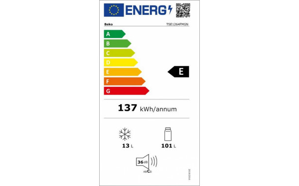 BEKO TSE1264FMGN - &Eacute;tiquette &eacute;nergie v2