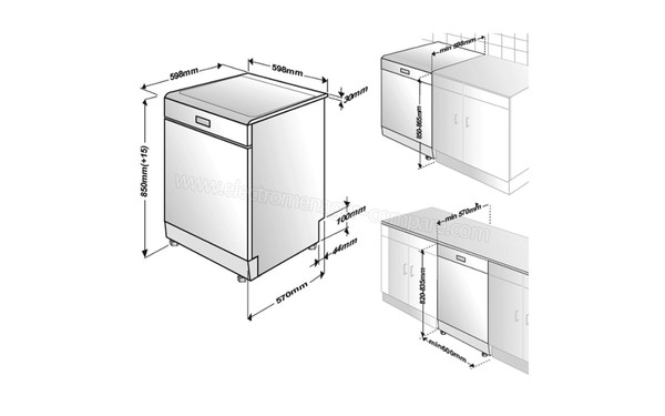 BEKO UDFN15310X - Sch&eacute;ma technique