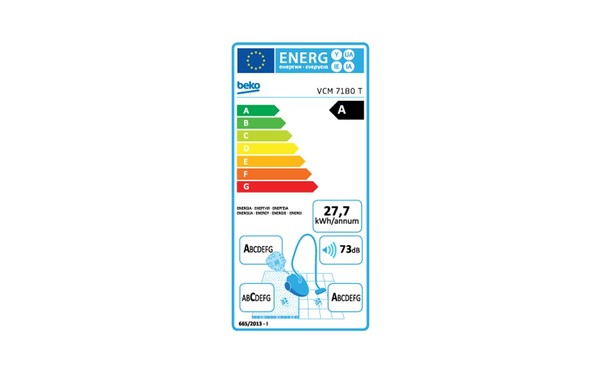 BEKO VCM7180T - &Eacute;tiquette &eacute;nergie
