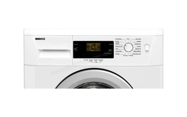 BEKO WCB712 - Panneau de commandes (cr&eacute;dit : Boulanger)
