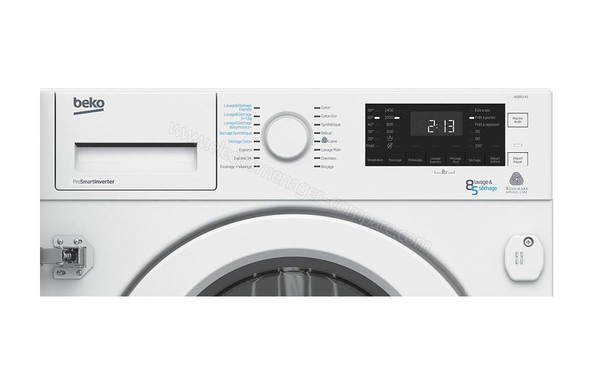 BEKO WDI85143 - Panneau de commandes (cr&eacute;dit : Boulanger)