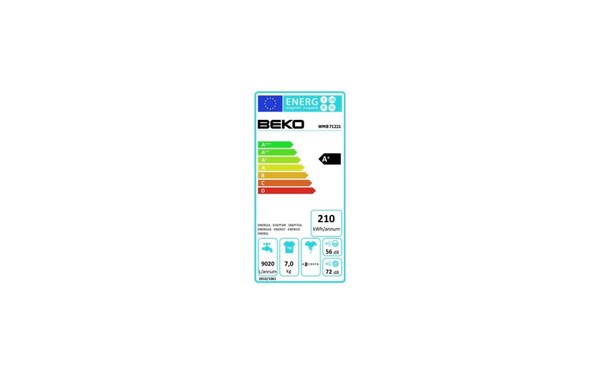 BEKO WMB71221 - &Eacute;tiquette &eacute;nergie