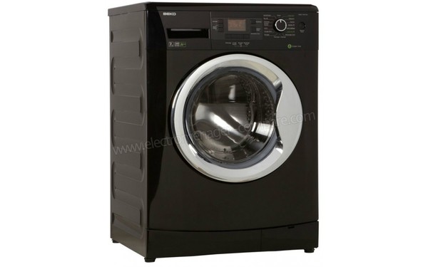 BEKO WMB71442 Noir - Vue 3/4 gauche