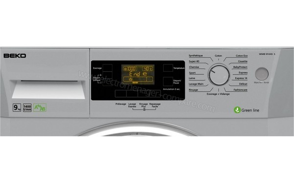 BEKO WMB91443S - Panneau de commandes