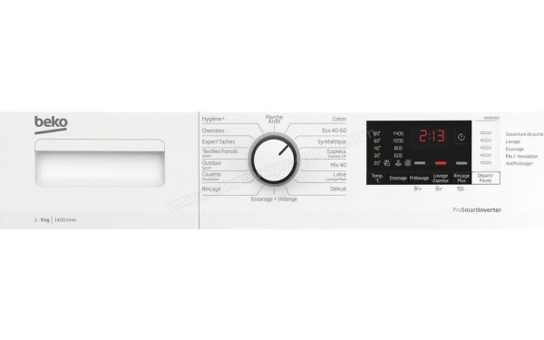 BEKO WMB9456 - Panneau de commandes