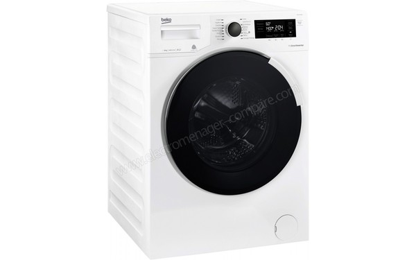 BEKO WMCF8744WB - Vue 3/4 gauche