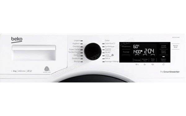 BEKO WMCF8744WB - Panneau de commandes