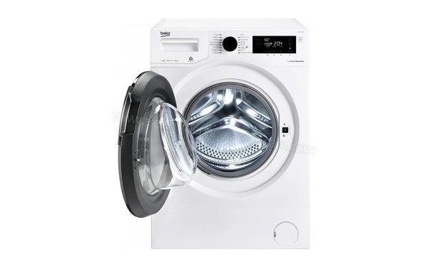 BEKO WMCF8744WB - Vue de face hublot ouvert