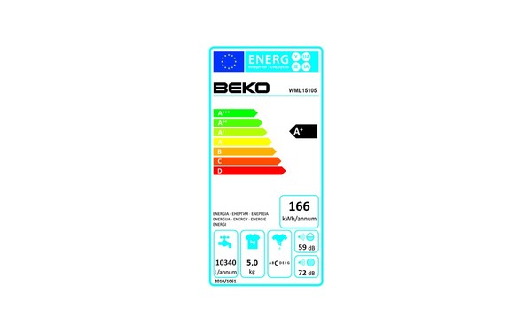 BEKO WML15105 - &Eacute;tiquette &eacute;nergie