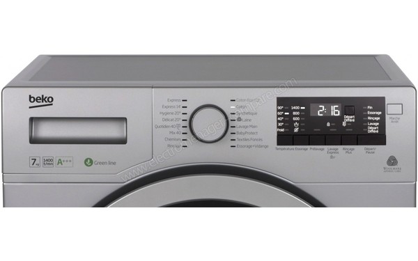 BEKO WMY71483S - Panneau de commandes (cr&eacute;dit : Darty)