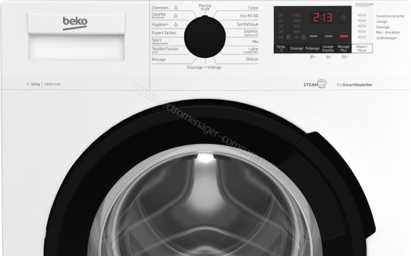 BEKO WTE10422XBW - Panneau de commandes