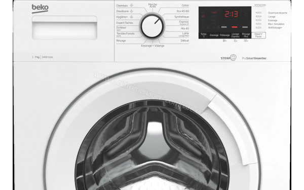 BEKO WTE7412XWW - Panneau de commandes