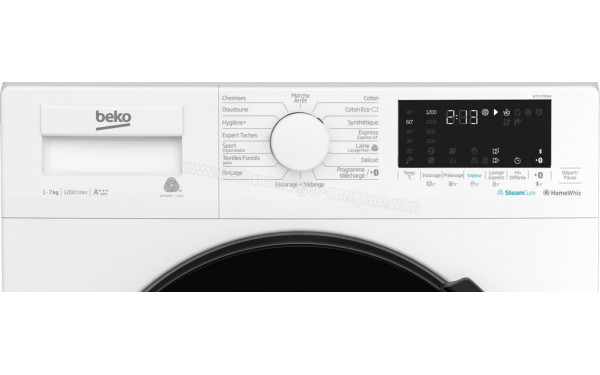 BEKO WTS7200W - Panneau de commandes