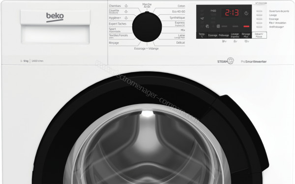 BEKO WTV94221BW - Panneau de commandes