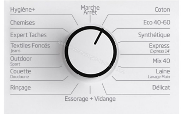 BEKO WTV9712BS1W - Vue des programmes