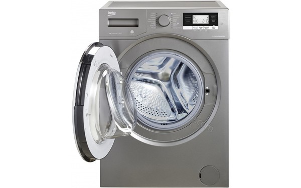 BEKO WTV9734XC0M - Vue de face - hublot ouvert