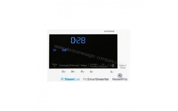 BEKO WTV9736S0W - Panneau de commandes