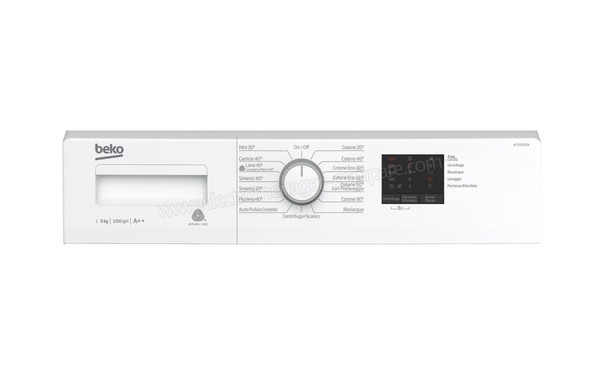 BEKO WTX51021W - Panneau de commandes