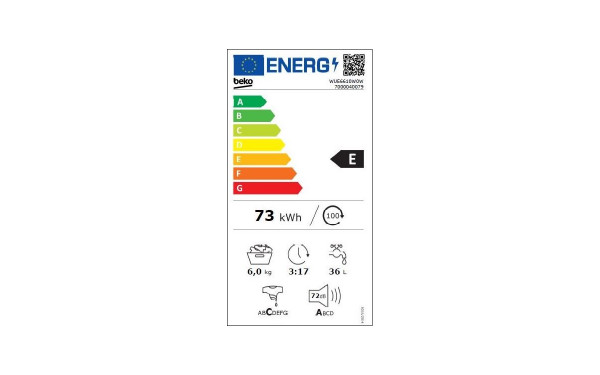BEKO WUE6610W0W - &Eacute;tiquette &eacute;nergie v2