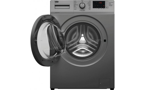 BEKO WUE6612S0S - Vue de face hublot ouvert