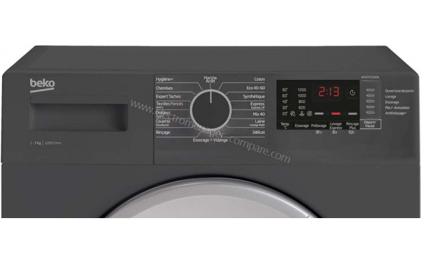 BEKO WUE7212S1A - Panneau de commandes
