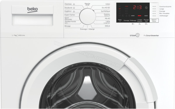 BEKO WUE7424W0W - Panneau de commandes