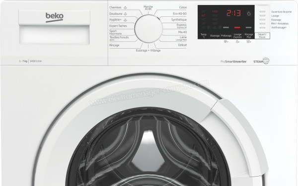 BEKO WUE7425W - Panneau de commandes