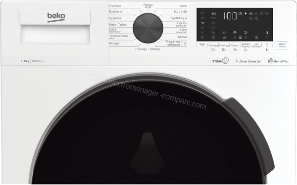 BEKO WUE8626XBWST - Panneau de commandes