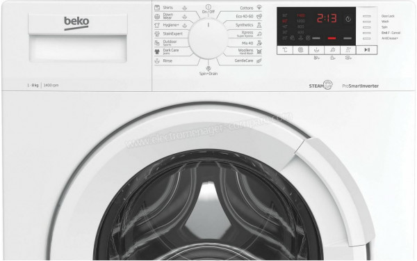 BEKO WUE8726XST - Panneau de commandes