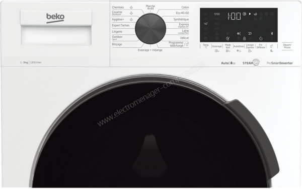 BEKO WUS9200WDOS - Panneau de commandes